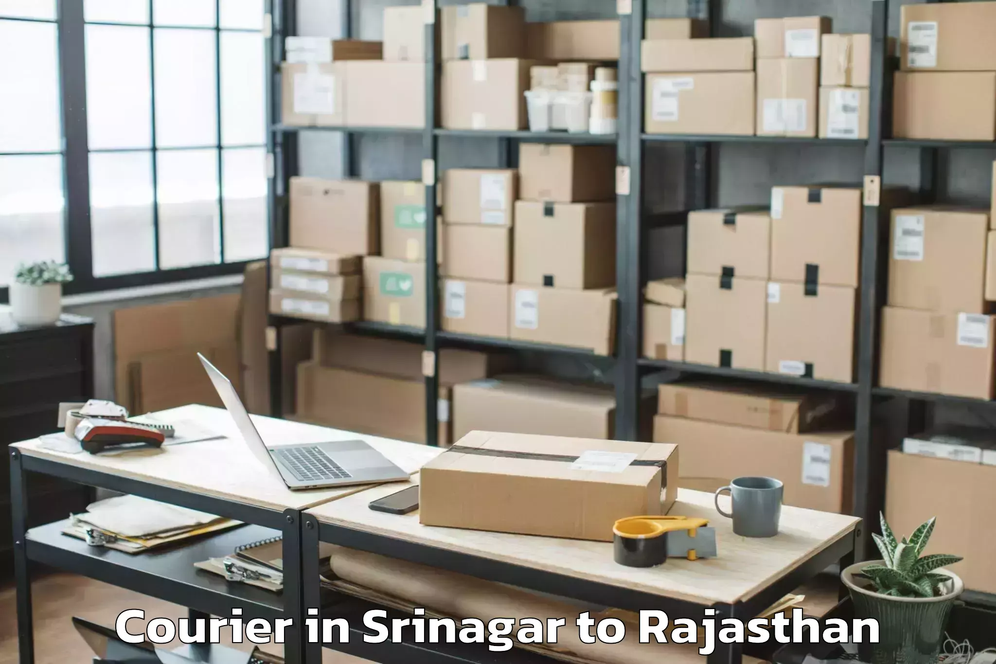 Professional Srinagar to Singhania University Jhunjhunu Courier